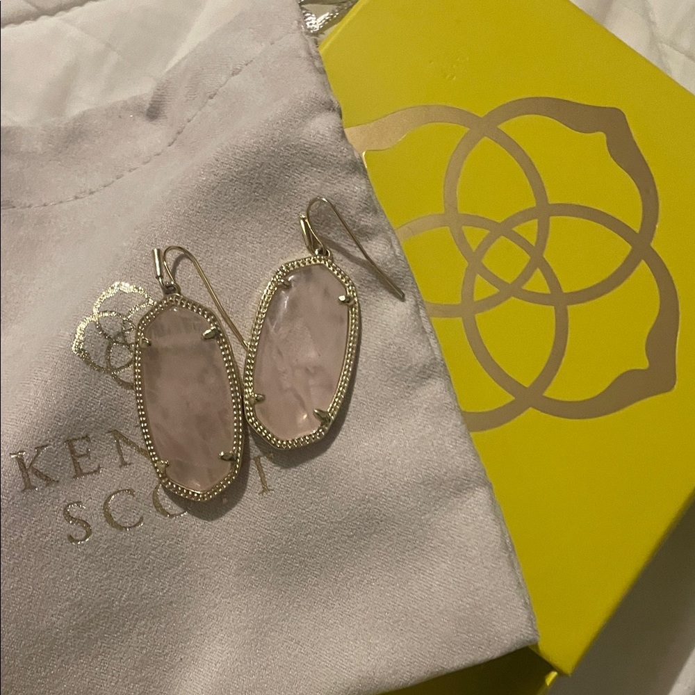 Kendra Scott Blush Stone Earrings